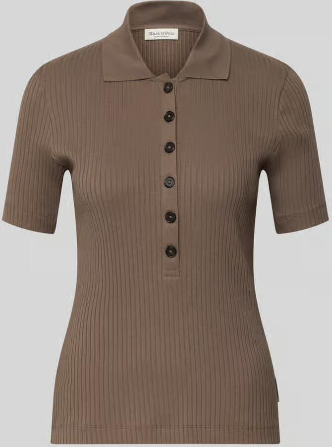 Marc O'Polo Slim fit Poloshirt van Mix van katoen en modal - Foto 2