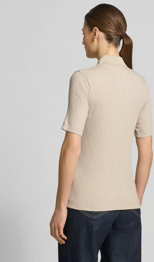 Marc O'Polo Slim fit Poloshirt van Mix van katoen en modal - Foto 4