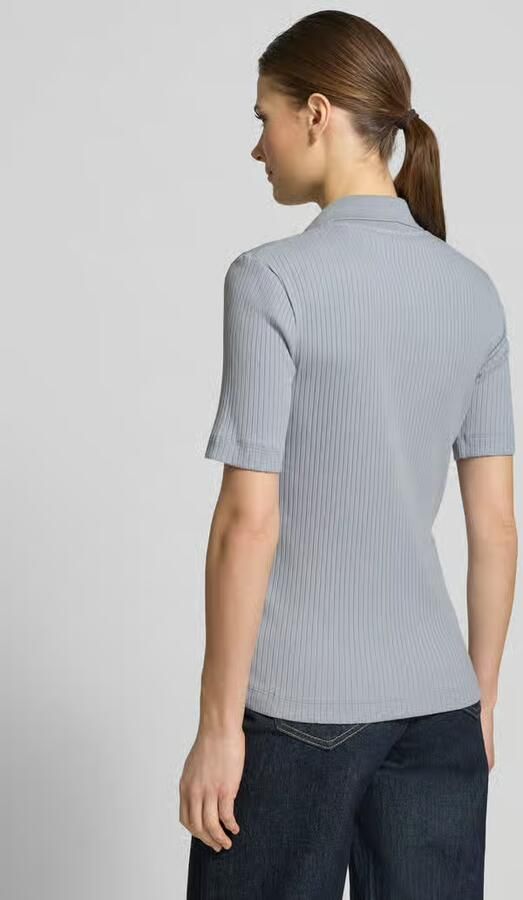 Marc O'Polo Slim fit Poloshirt van Mix van katoen en modal - Foto 3