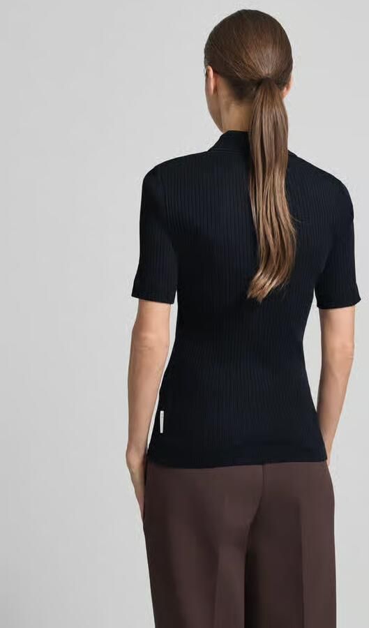 Marc O'Polo Slim fit Poloshirt van Mix van katoen en modal - Foto 3