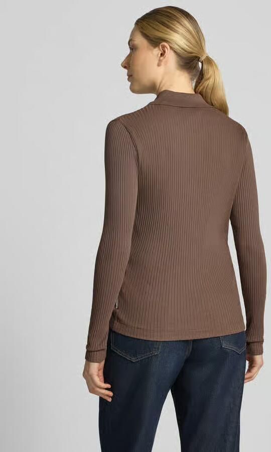 Marc O'Polo Slim fit pullover van mix van katoen en modal