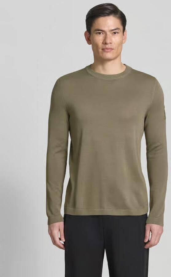 Marc O'Polo slim fit pullover van puur katoen × DFB Travel collectie - Foto 3