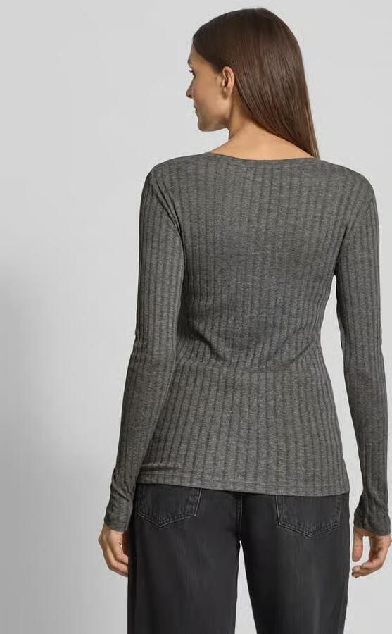 Marc O'Polo Slim fit shirt met lange mouwen van een mix van katoen en modal - Foto 4