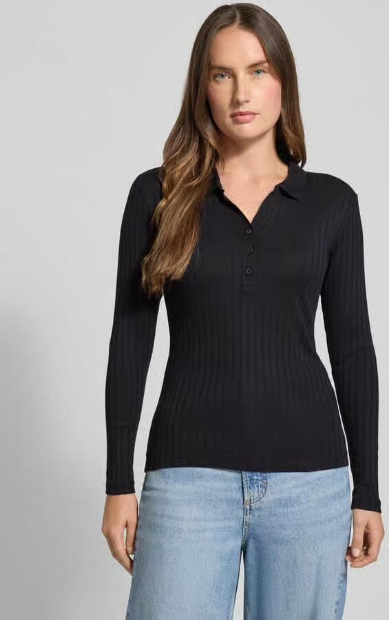 Marc O'Polo Slim fit shirt met lange mouwen van katoen en modal - Foto 2