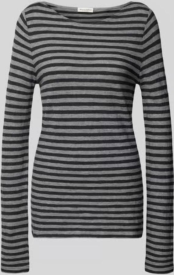 Marc O'Polo Slim fit shirt met lange mouwen van puur katoen