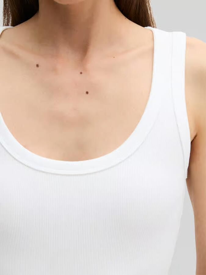 Marc O'Polo Slim fit tanktop van katoenmix