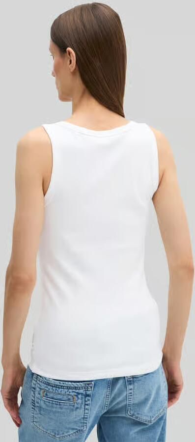Marc O'Polo Slim fit tanktop van katoenmix - Foto 2