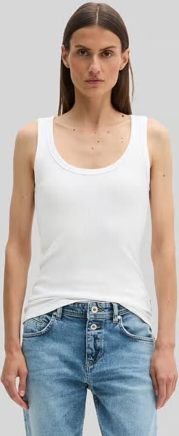 Marc O'Polo Slim fit tanktop van katoenmix - Foto 3