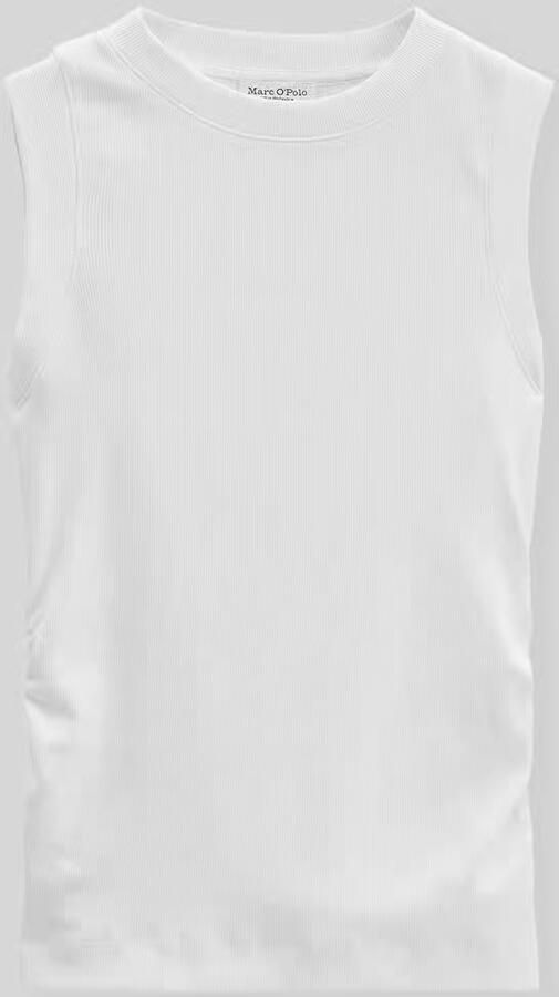 Marc O'Polo slim fit top van katoenmix - Foto 3