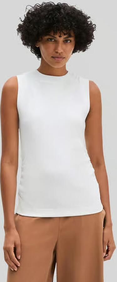 Marc O'Polo slim fit top van katoenmix - Foto 4