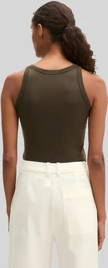 Marc O'Polo Slim fit top van puur katoen