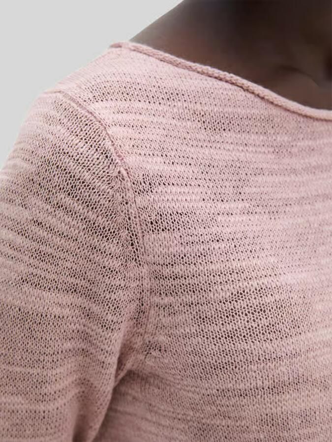 Marc O'Polo slim fit trui van mix van katoen en linnen