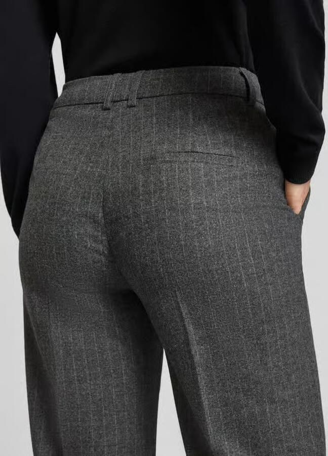 Marc O'Polo Smalle broek van wolmix - Foto 2