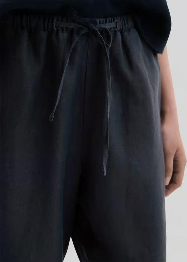 Marc O'Polo straight fit linnen broek van puur linnen