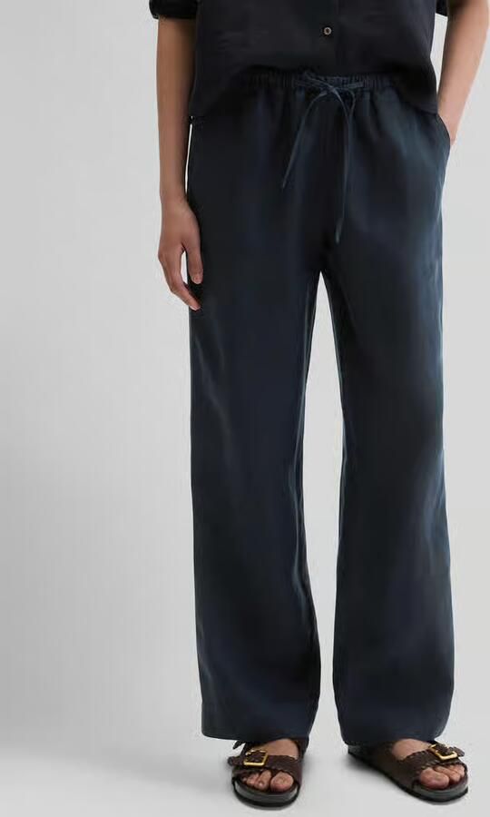 Marc O'Polo straight fit linnen broek van puur linnen - Foto 2