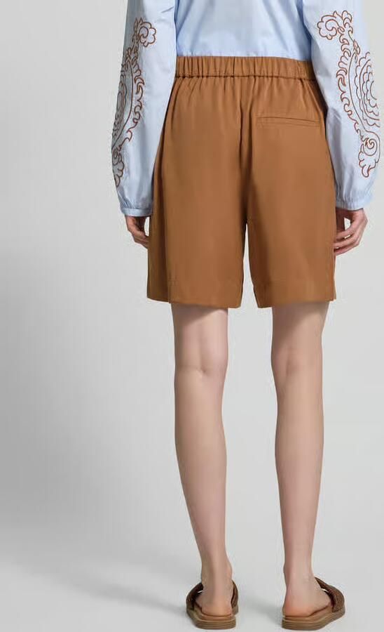 Marc O'Polo straight fit short en met linnen en viscose