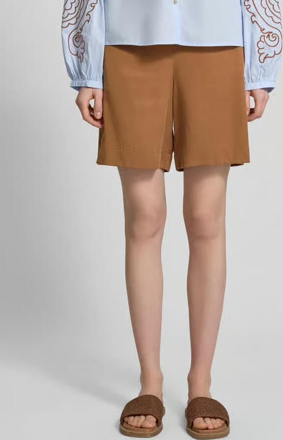 Marc O'Polo straight fit short en met linnen en viscose - Foto 4