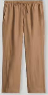 Marc O'Polo Straight leg linnen broek met tunnelkoord