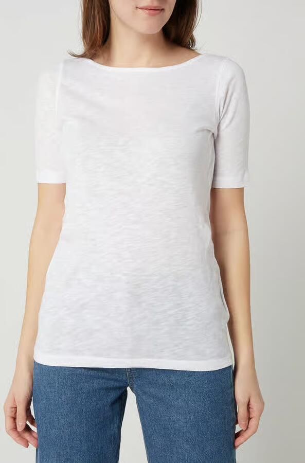 Marc O'Polo Shirt met korte mouwen in gemêleerde look