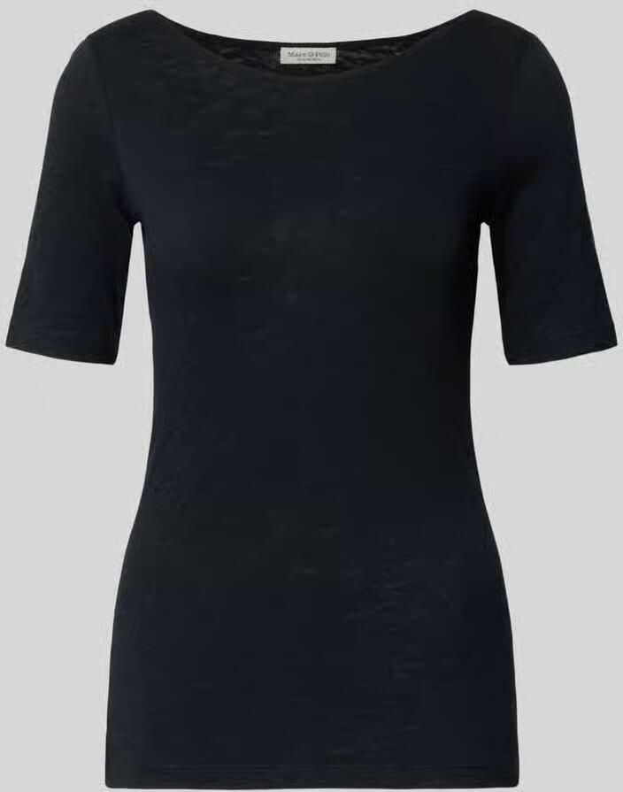 Marc O'Polo Shirt met korte mouwen in gemêleerde look