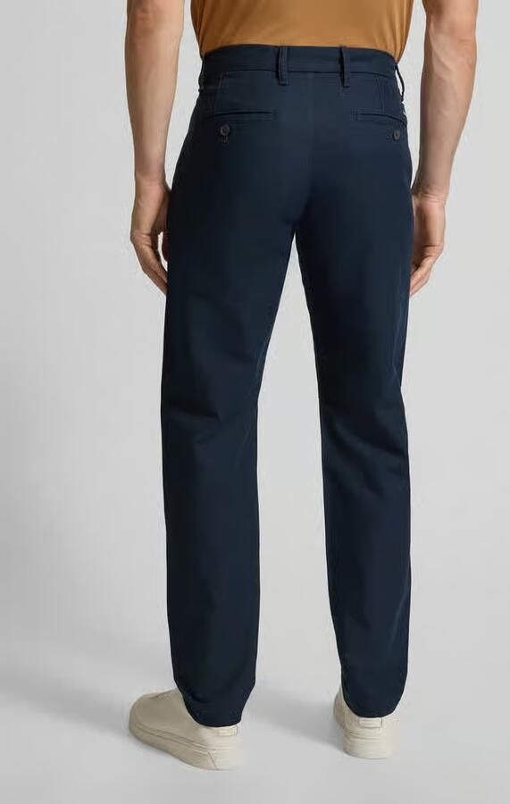 Marc O'Polo Tapered chino van een mix van katoen en linnen model 'OSBY JOGGER'