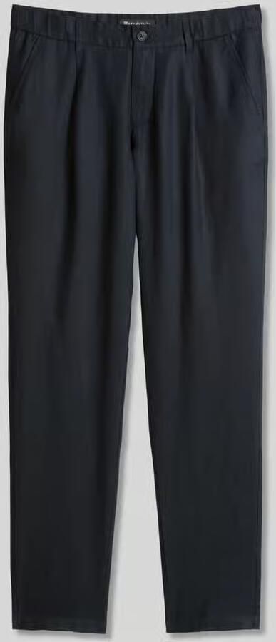 Marc O'Polo Tapered linnen broek met riemlusjes model 'OSBY JOGGER' - Foto 3