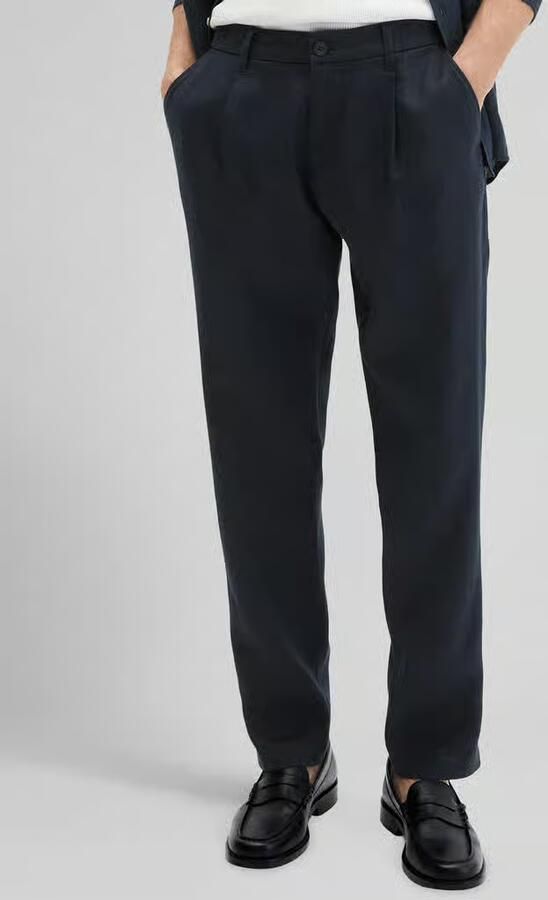 Marc O'Polo Tapered linnen broek met riemlusjes model 'OSBY JOGGER' - Foto 3