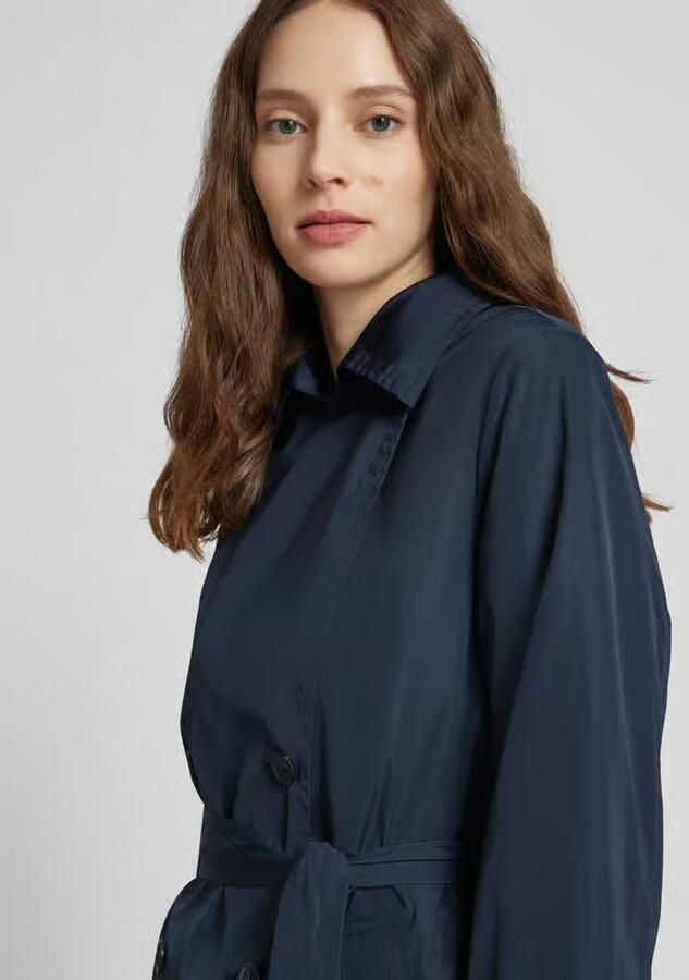 Marc O'Polo Stijlvolle Casual Trench Coat Blue Dames