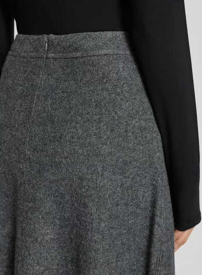 Marc O'Polo Uitlopende midirok van een mix van viscose en wol - Foto 2