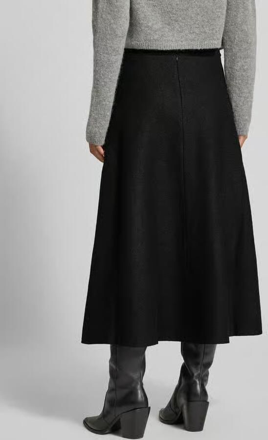 Marc O'Polo Uitlopende midirok van een mix van viscose en wol - Foto 3