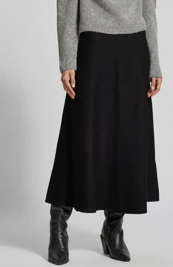 Marc O'Polo Uitlopende midirok van een mix van viscose en wol - Foto 2