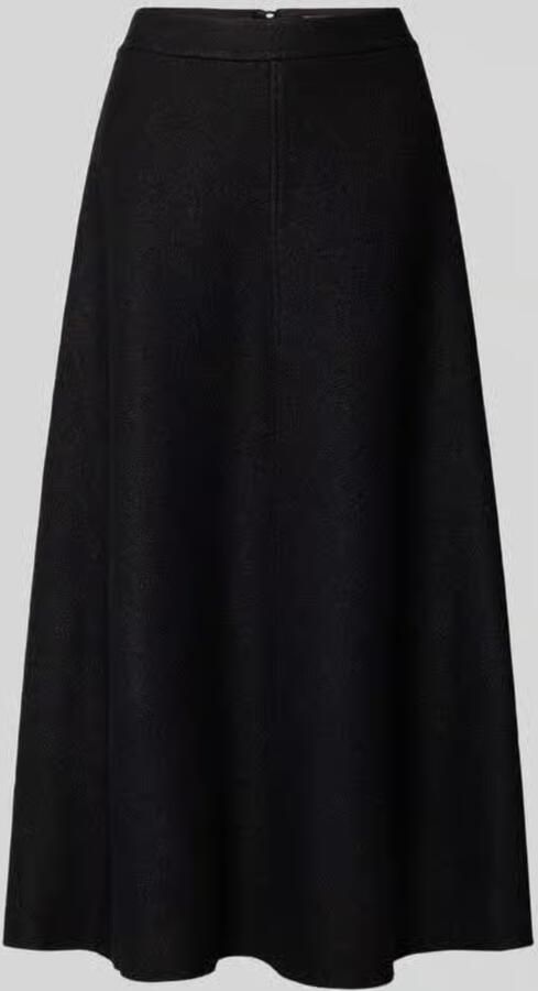 Marc O'Polo Uitlopende midirok van een mix van viscose en wol