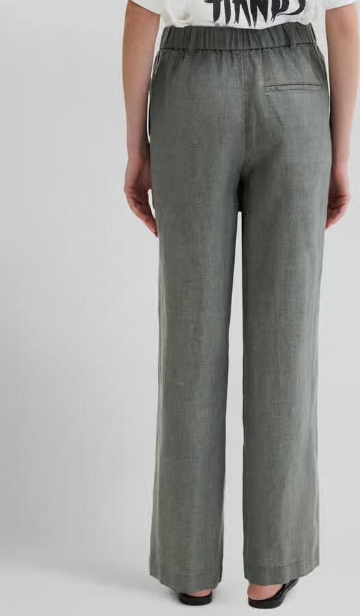 Marc O'Polo wide fit broek van puur linnen