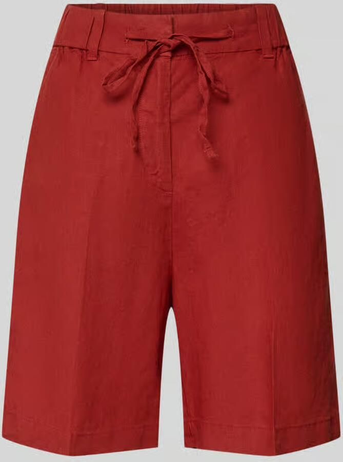 Marc O'Polo wide fit short van puur linnen met tunnelkoord - Foto 2