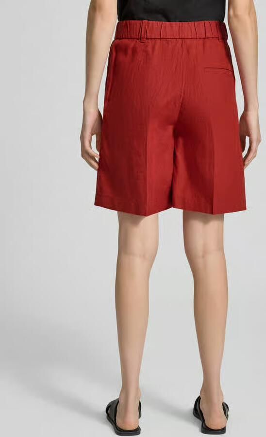 Marc O'Polo wide fit short van puur linnen met tunnelkoord - Foto 3