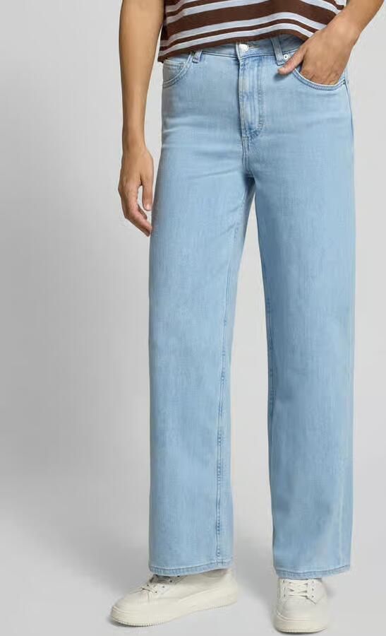Marc O'Polo Wide leg broek van katoenmix model 'TOLVA LONG' - Foto 2