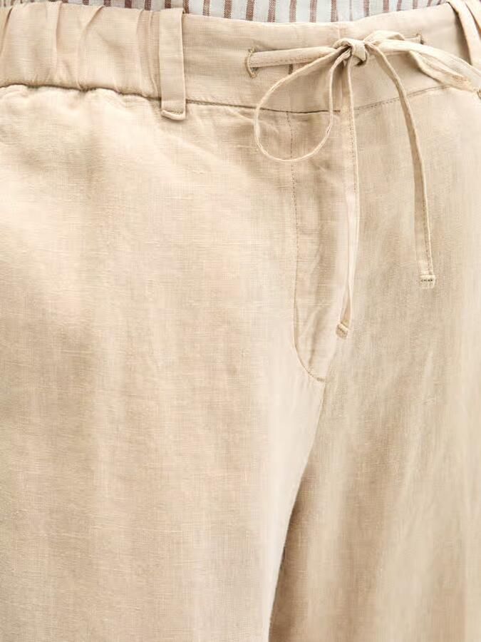 Marc O'Polo Wide leg broek van puur linnen