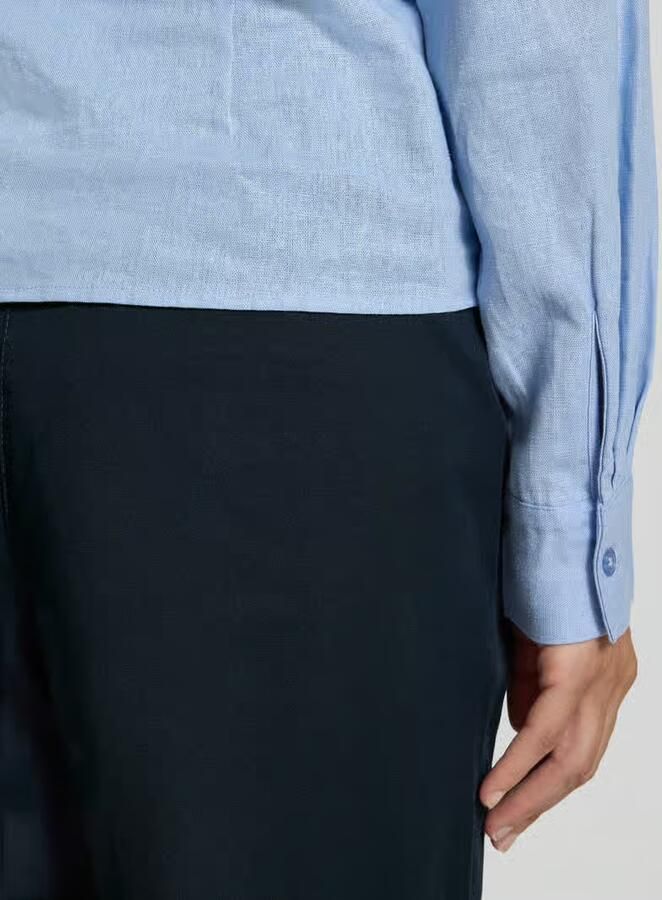 Marc O'Polo Wide leg chino van katoenmix model 'LANDE' - Foto 2
