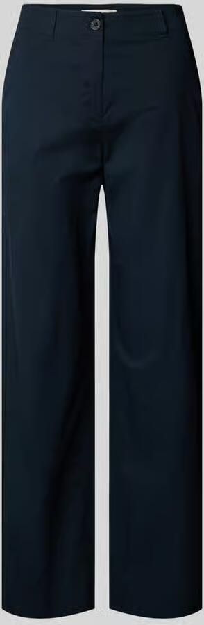 Marc O'Polo Wide leg chino van katoenmix model 'LANDE'