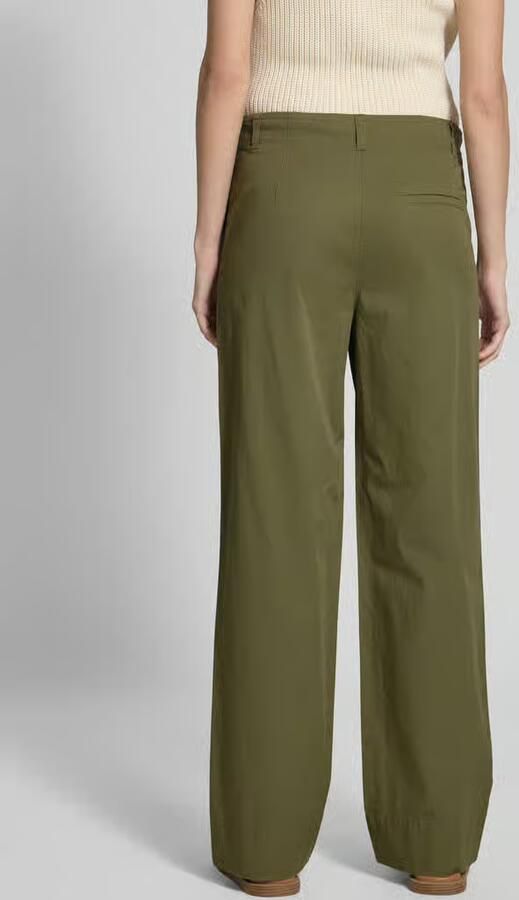 Marc O'Polo Wide leg chino van katoenmix model 'LANDE'