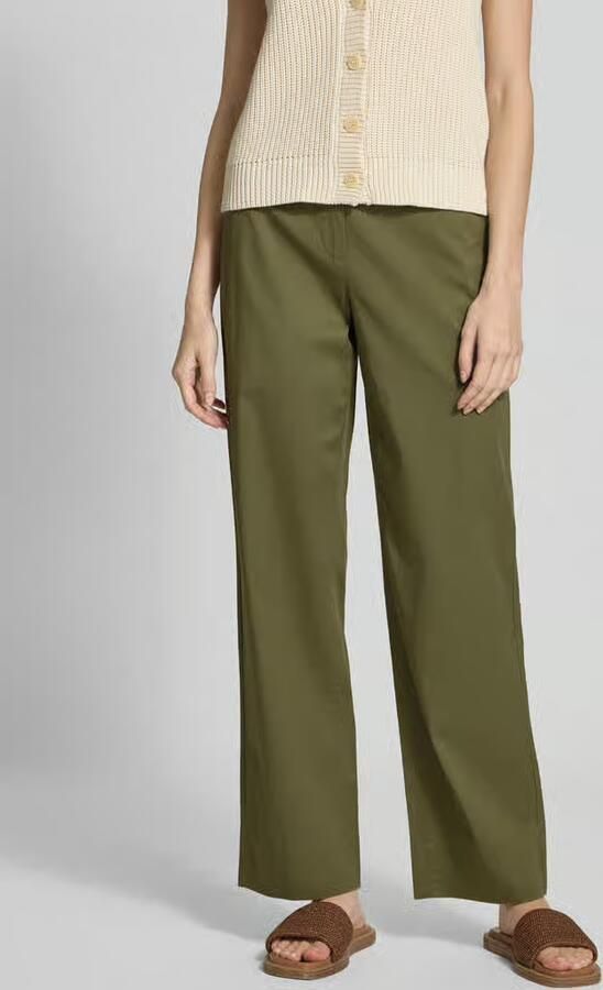 Marc O'Polo Wide leg chino van katoenmix model 'LANDE' - Foto 2