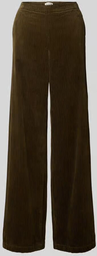 Marc O'Polo Wide leg corduroy broek van puur katoen
