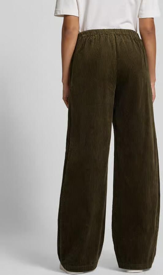 Marc O'Polo Wide leg corduroy broek van puur katoen
