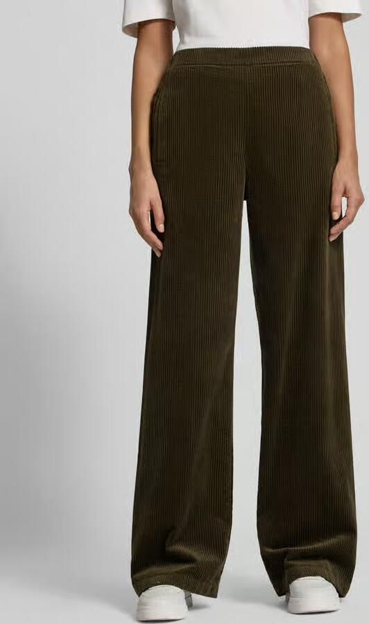 Marc O'Polo Wide leg corduroy broek van puur katoen - Foto 3