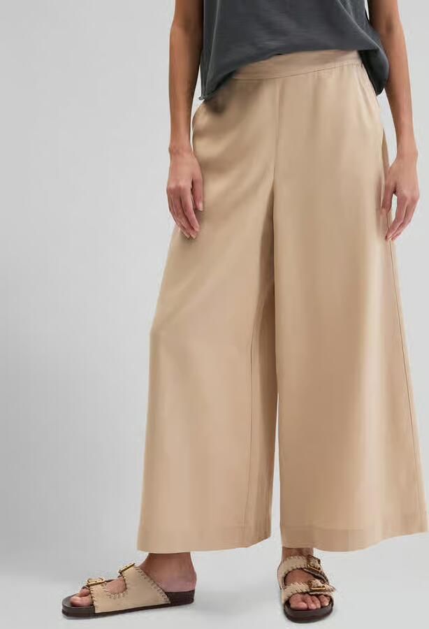 Marc O'Polo Wide leg culotte met linnen - Foto 3
