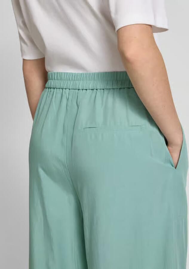 Marc O'Polo Wide leg culotte van een mix van lyocell en linnen - Foto 2