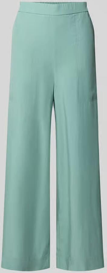 Marc O'Polo Wide leg culotte van een mix van lyocell en linnen