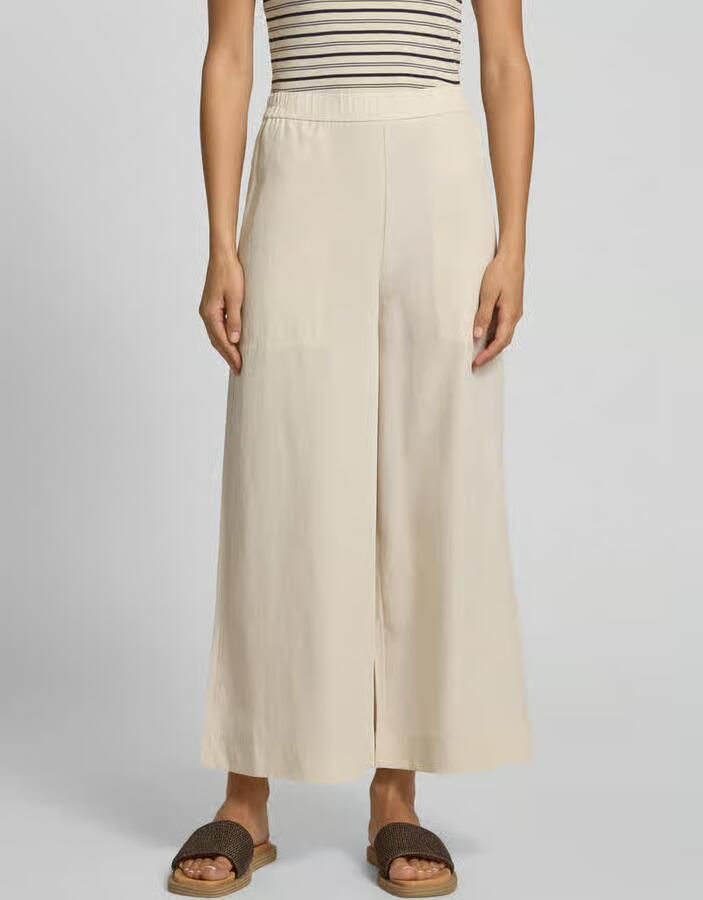 Marc O'Polo Wide leg culotte van een mix van lyocell en linnen - Foto 2