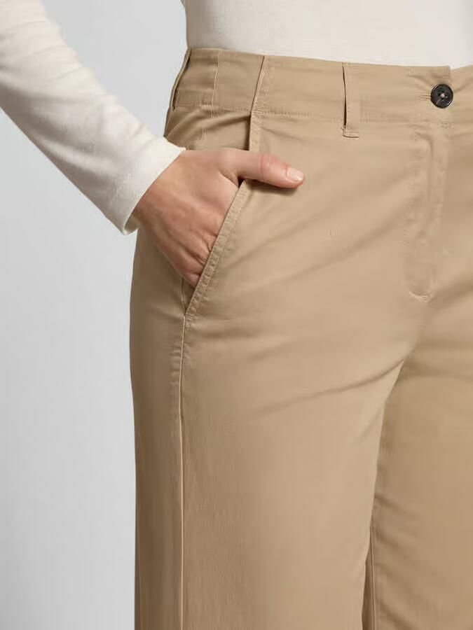 Marc O'Polo Wide leg culotte van katoenmix - Foto 2