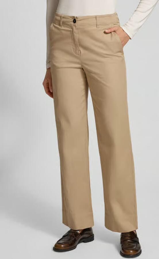 Marc O'Polo Wide leg culotte van katoenmix - Foto 2
